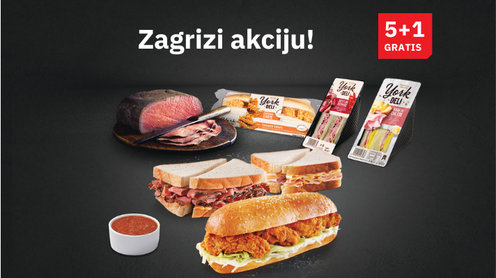 Ukusni sendviči 5 + 1 gratis
