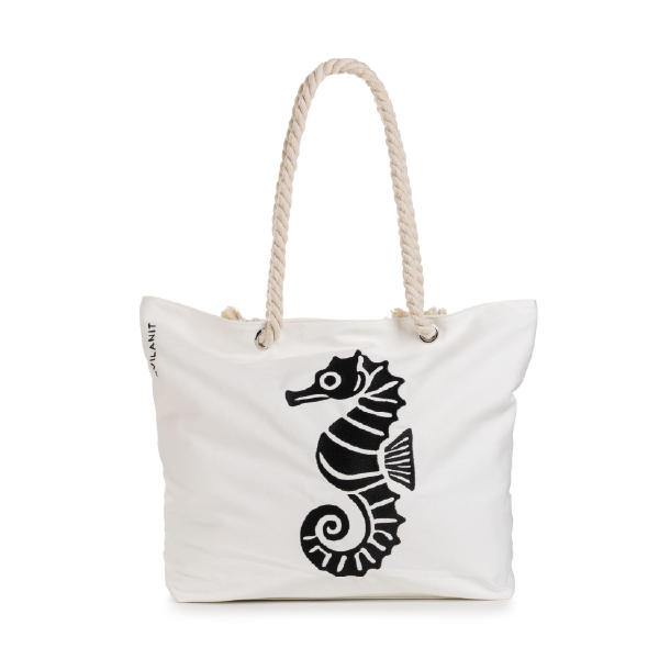 Torba za plažu seahorse, bijela